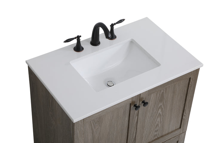 Elegant Lighting - VF2830WO - Single Bathroom Vanity - Soma - weathered oak