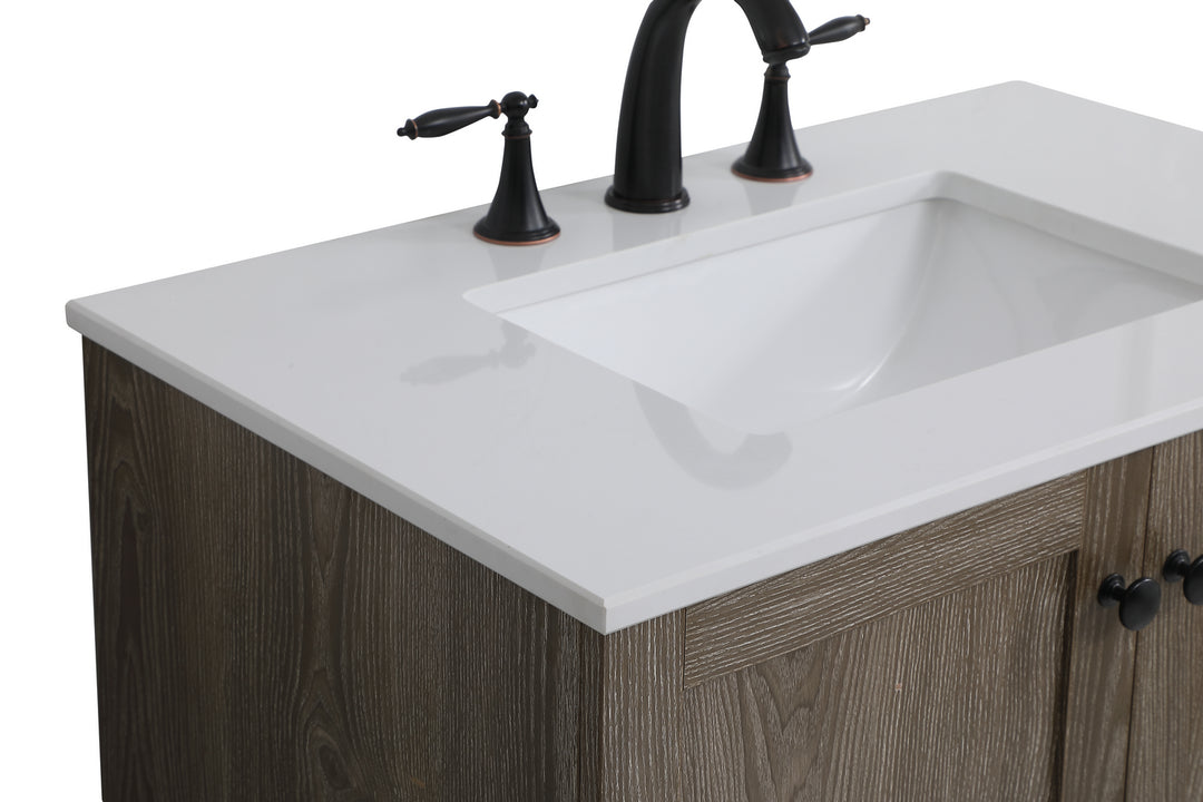 Elegant Lighting - VF2830WO - Single Bathroom Vanity - Soma - weathered oak