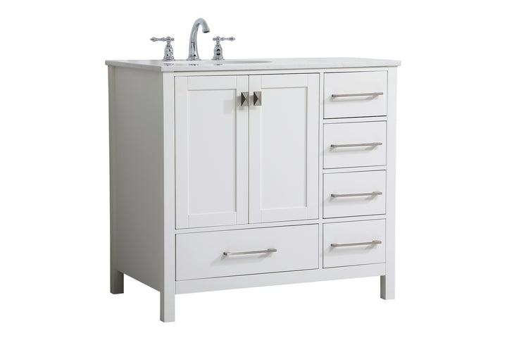 Elegant Lighting - VF18836WH - Single Bathroom Vanity - Irene - White