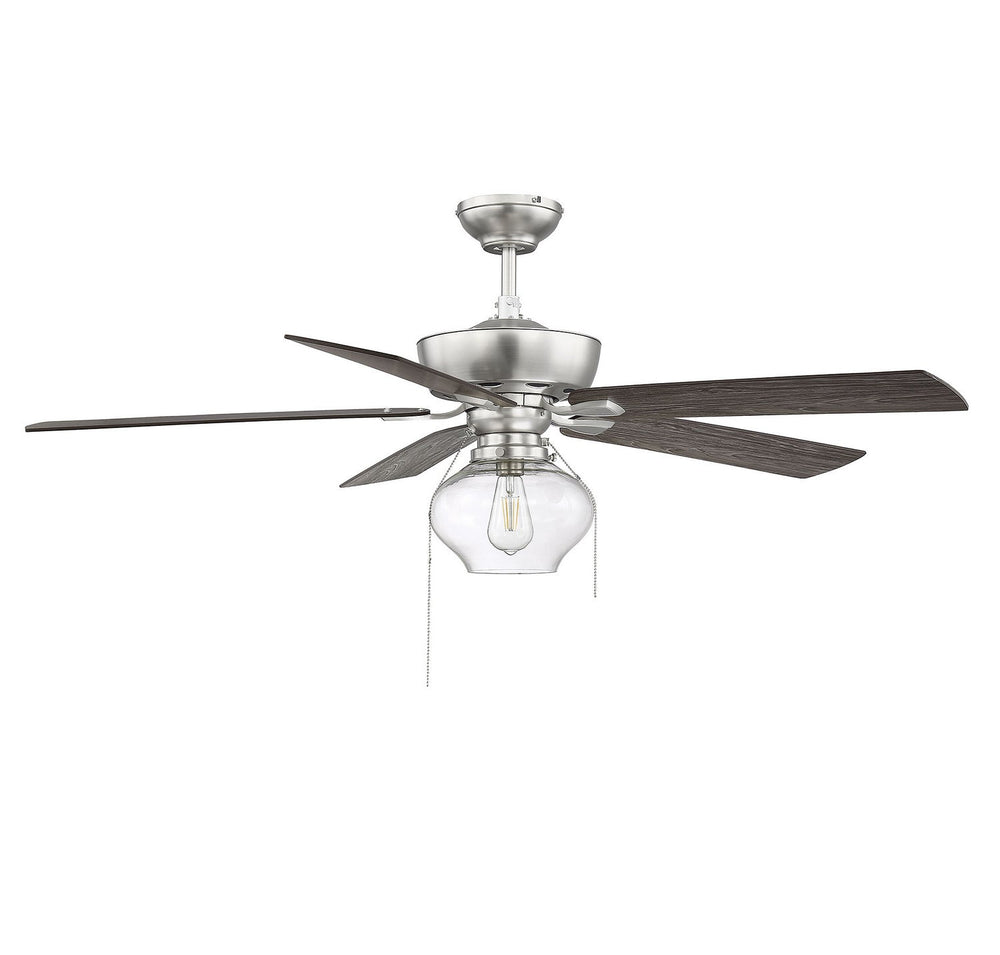 Meridian - M2009BN - 52"Ceiling Fan - Mceil - Brushed Nickel