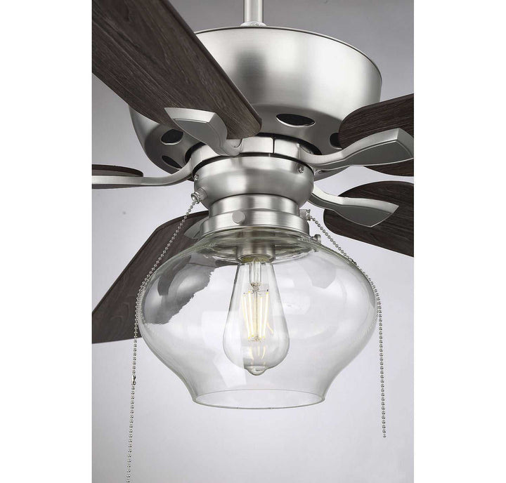 Meridian - M2009BN - 52"Ceiling Fan - Mceil - Brushed Nickel