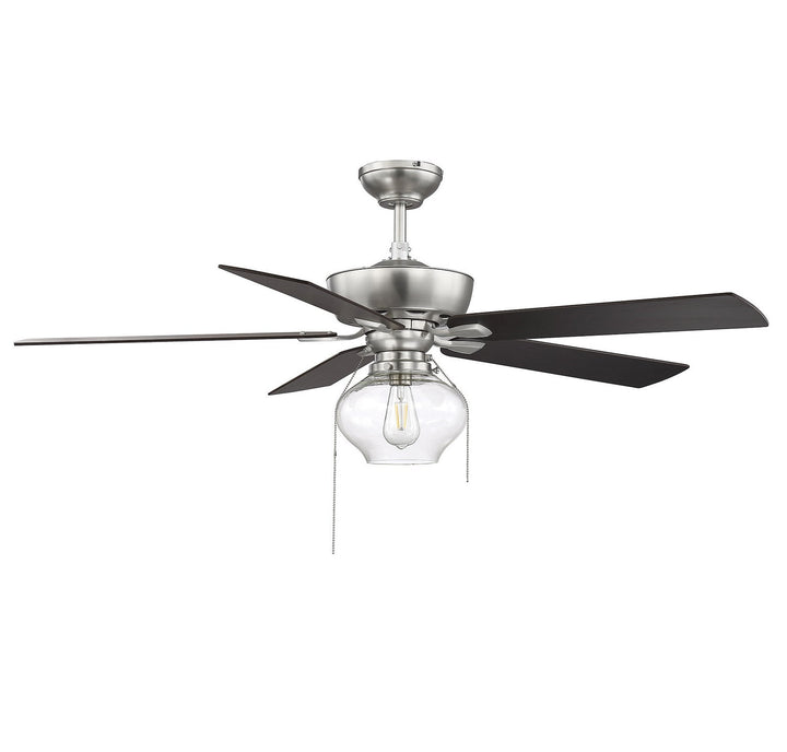 Meridian - M2009BN - 52"Ceiling Fan - Mceil - Brushed Nickel