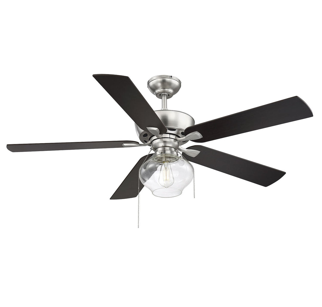 Meridian - M2009BN - 52"Ceiling Fan - Mceil - Brushed Nickel