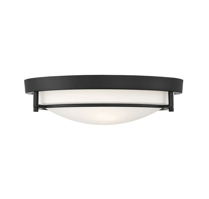 Meridian - M60019MBK - Two Light Semi-Flush Mount - Mflus - Matte Black