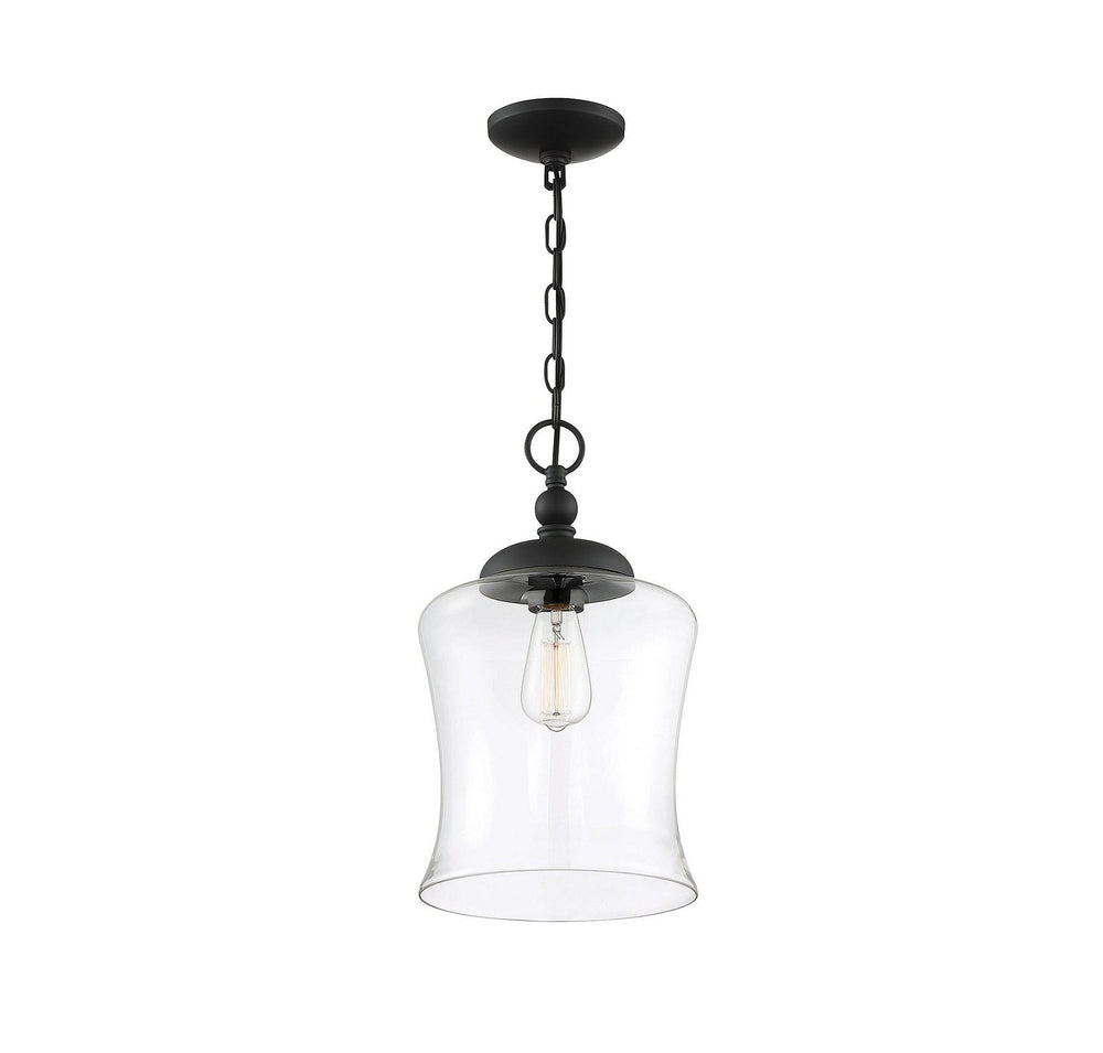 Meridian - M70019MBK - One Light Pendant - Mpend - Matte Black
