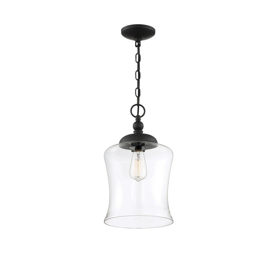 Meridian - M70019MBK - One Light Pendant - Mpend - Matte Black