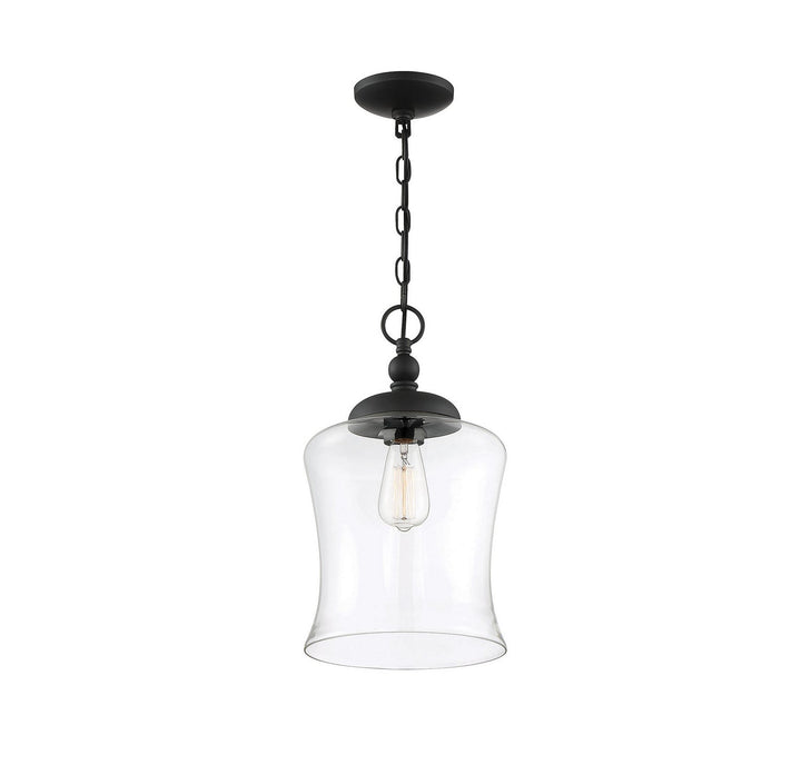 Meridian - M70019MBK - One Light Pendant - Mpend - Matte Black