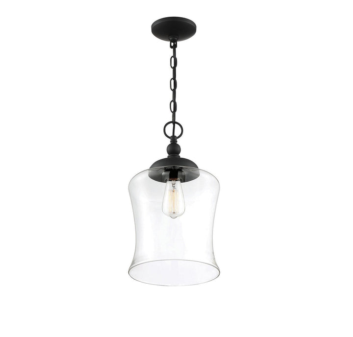 Meridian - M70019MBK - One Light Pendant - Mpend - Matte Black