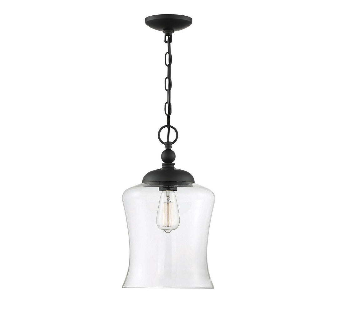 Meridian - M70019MBK - One Light Pendant - Mpend - Matte Black