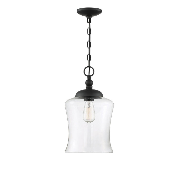 Meridian - M70019MBK - One Light Pendant - Mpend - Matte Black