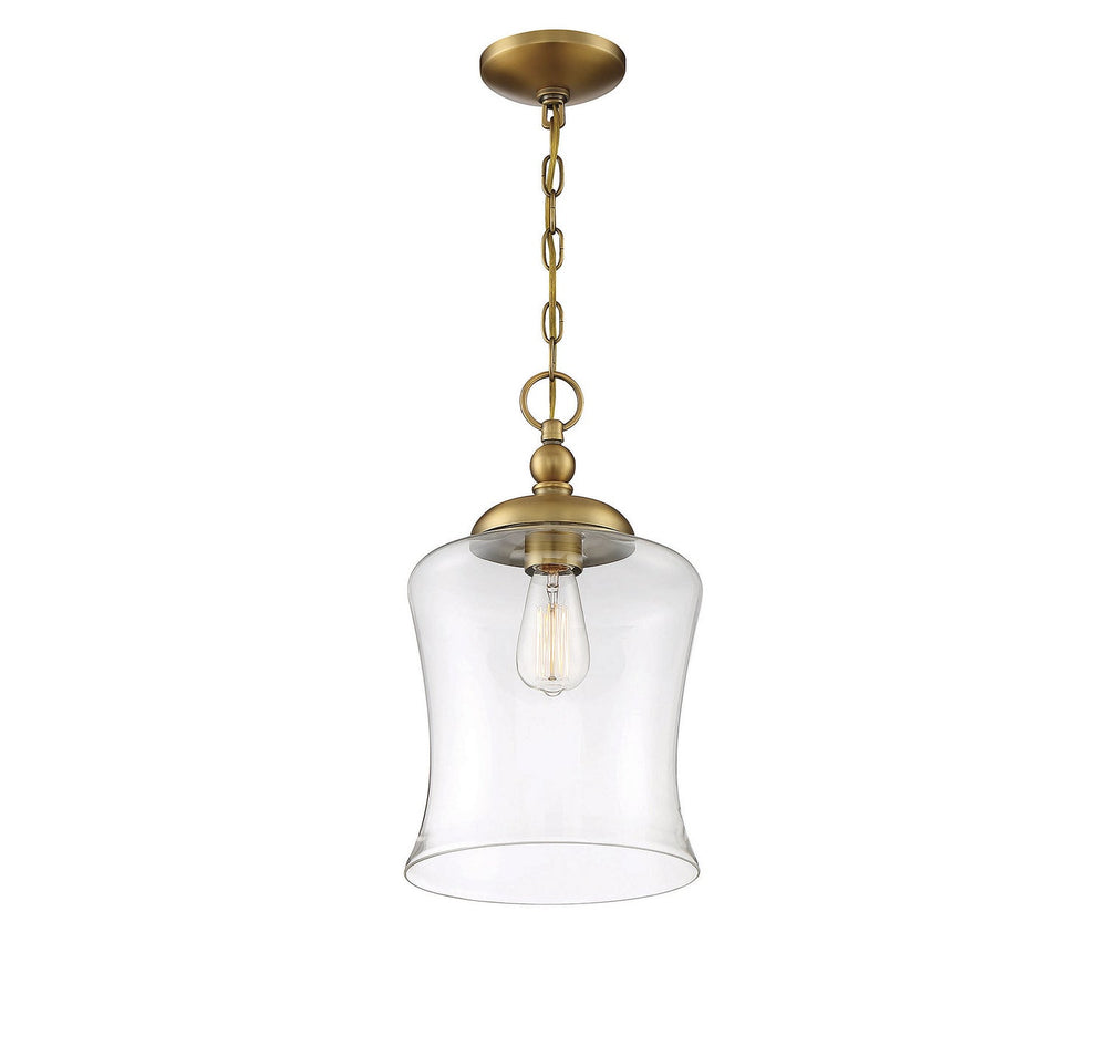Meridian - M70019NB - One Light Pendant - Mpend - Natural Brass