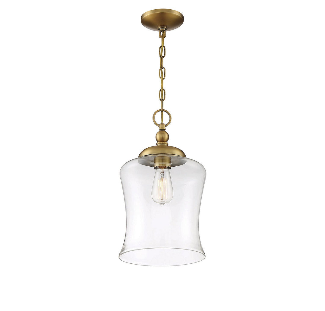 Meridian - M70019NB - One Light Pendant - Mpend - Natural Brass