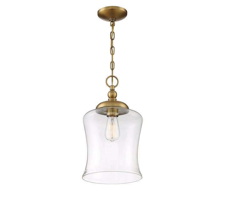 Meridian - M70019NB - One Light Pendant - Mpend - Natural Brass