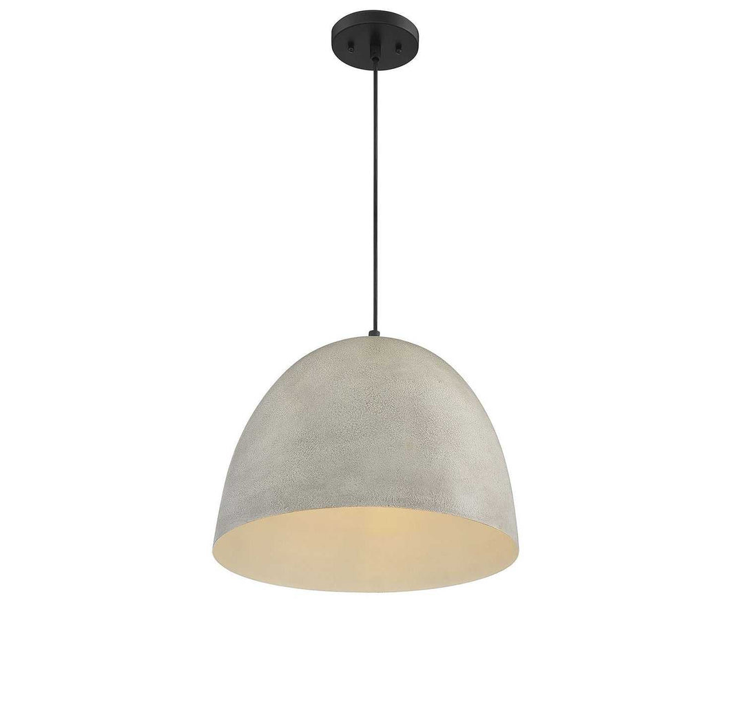 Meridian - M70093CMBK - One Light Pendant - Mpend - Concrete with Matte Black