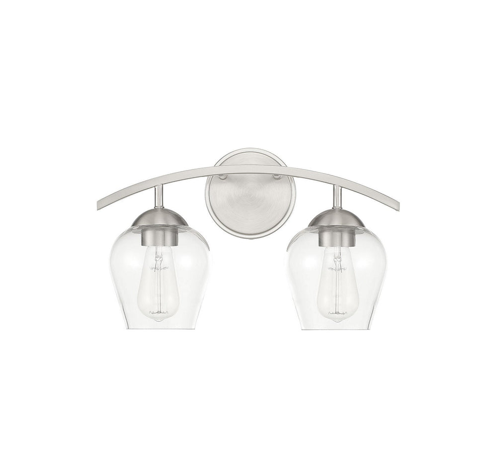 Meridian - M80031BN - Two Light Bathroom Vanity Light - Mbath - Brushed Nickel