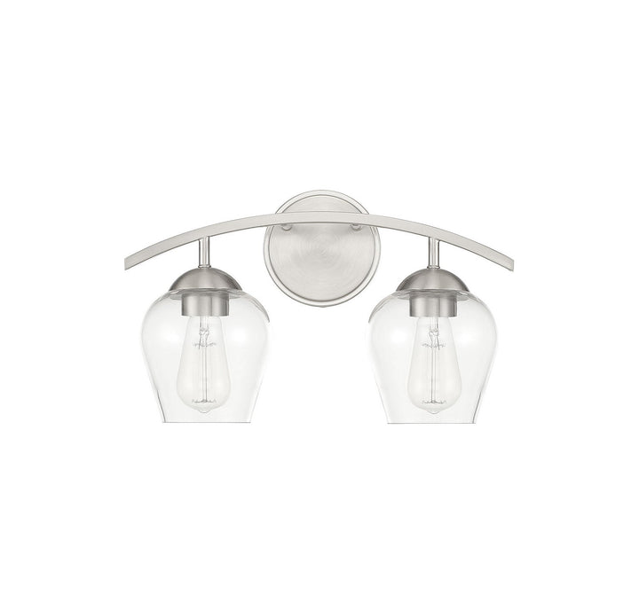 Meridian - M80031BN - Two Light Bathroom Vanity Light - Mbath - Brushed Nickel
