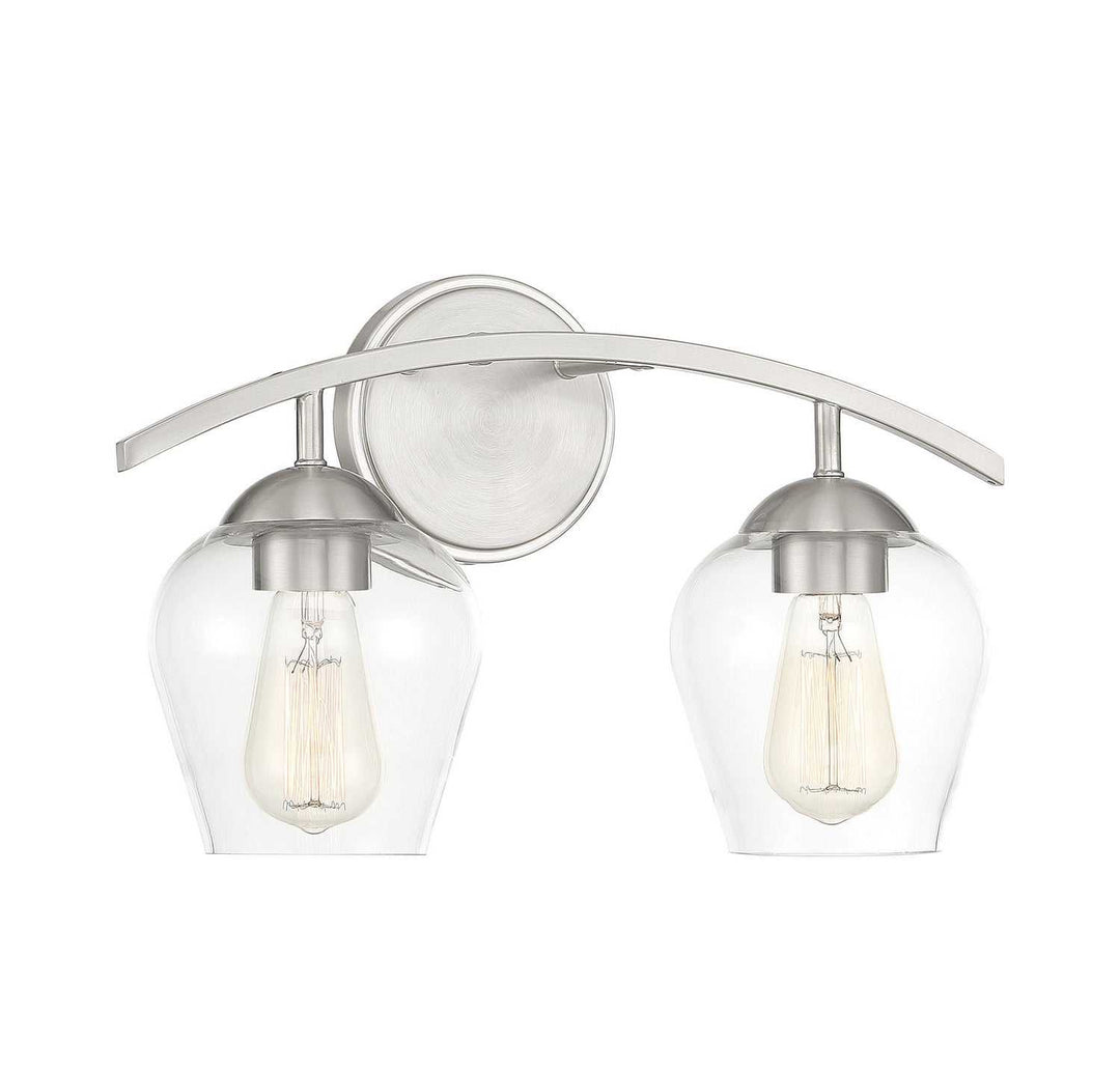 Meridian - M80031BN - Two Light Bathroom Vanity Light - Mbath - Brushed Nickel