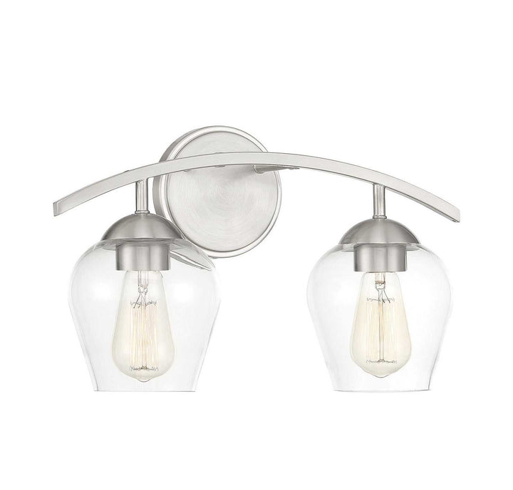 Meridian - M80031BN - Two Light Bathroom Vanity Light - Mbath - Brushed Nickel