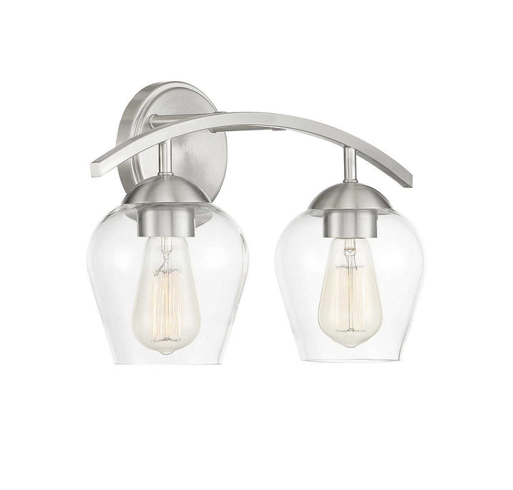Meridian - M80031BN - Two Light Bathroom Vanity Light - Mbath - Brushed Nickel