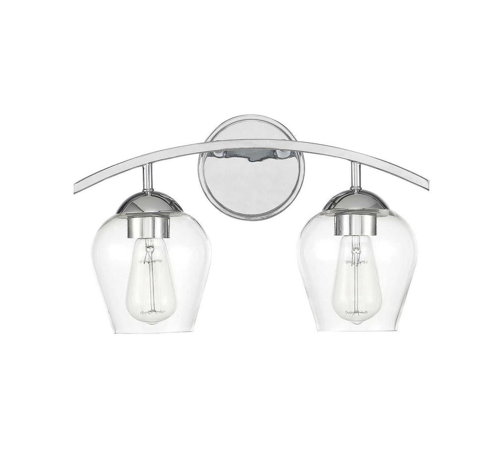 Meridian - M80031CH - Two Light Bathroom Vanity Light - Mbath - Chrome