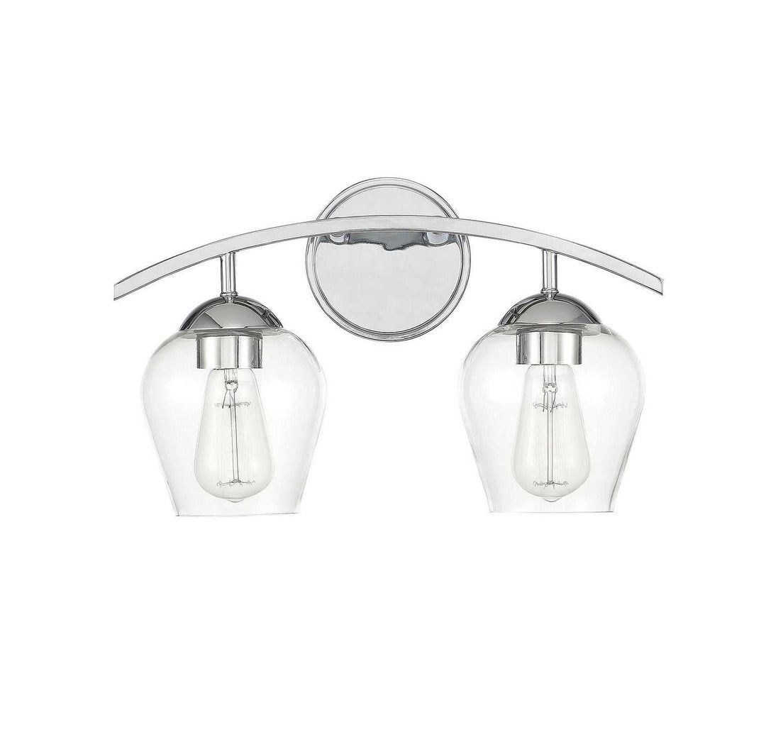 Meridian - M80031CH - Two Light Bathroom Vanity Light - Mbath - Chrome