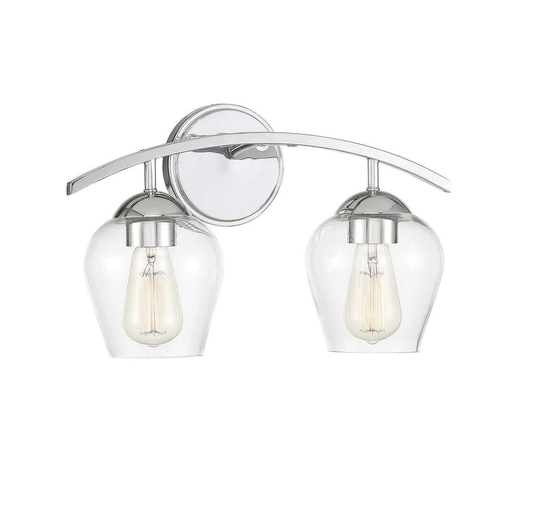Meridian - M80031CH - Two Light Bathroom Vanity Light - Mbath - Chrome
