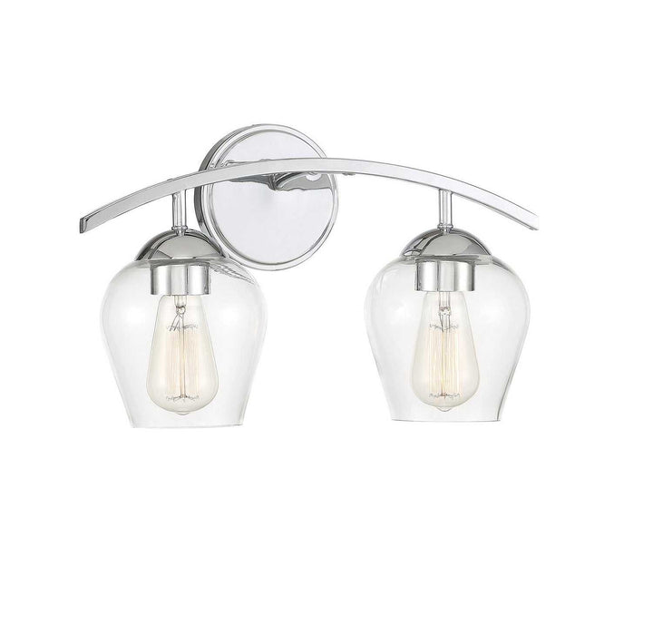 Meridian - M80031CH - Two Light Bathroom Vanity Light - Mbath - Chrome