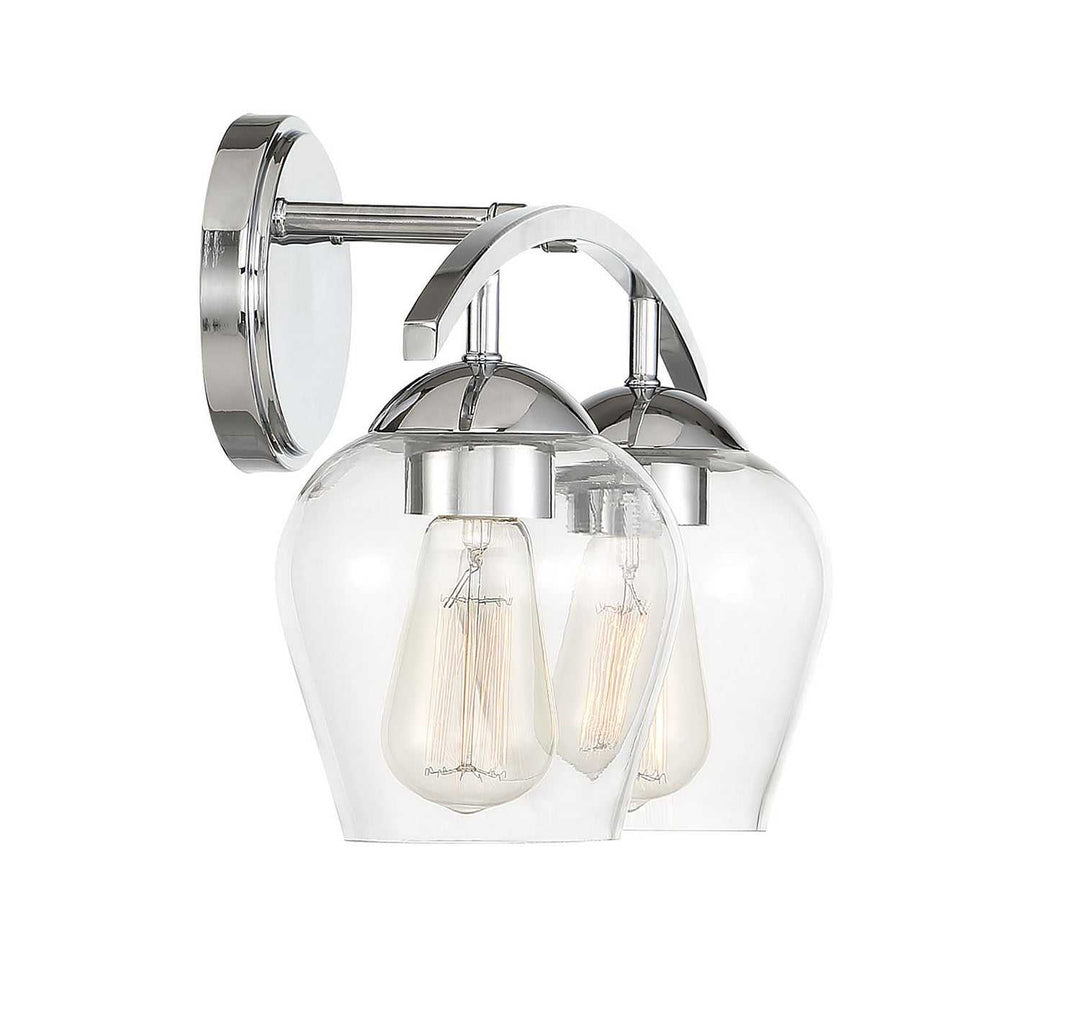 Meridian - M80031CH - Two Light Bathroom Vanity Light - Mbath - Chrome
