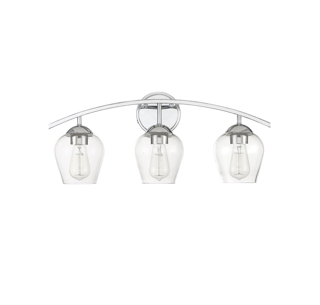 Meridian - M80032CH - Three Light Bathroom Vanity Light - Mbath - Chrome