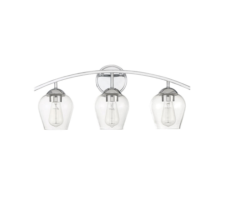 Meridian - M80032CH - Three Light Bathroom Vanity Light - Mbath - Chrome