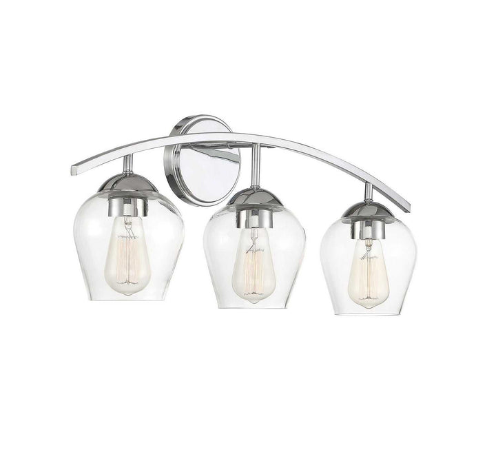 Meridian - M80032CH - Three Light Bathroom Vanity Light - Mbath - Chrome