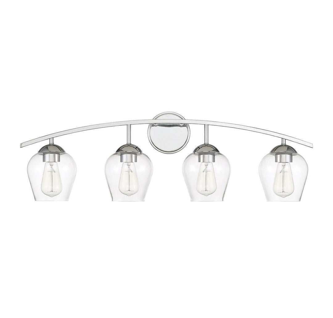 Meridian - M80033CH - Four Light Bathroom Vanity Light - Mbath - Chrome