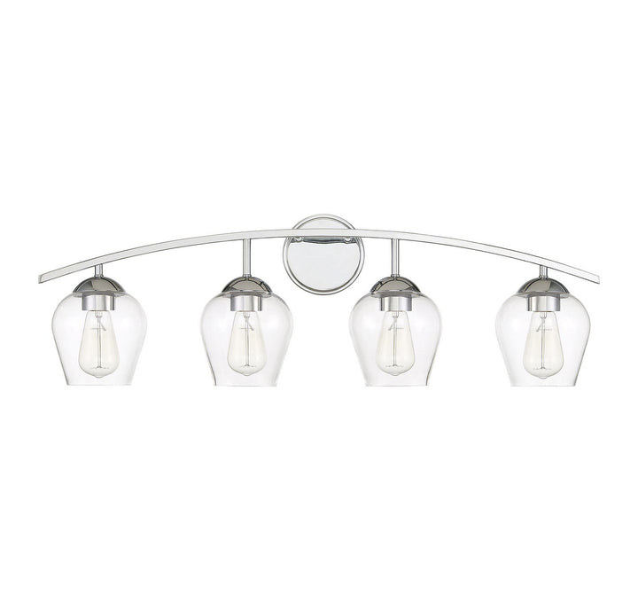 Meridian - M80033CH - Four Light Bathroom Vanity Light - Mbath - Chrome