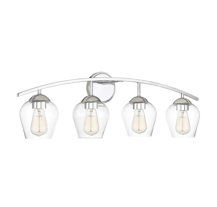 Meridian - M80033CH - Four Light Bathroom Vanity Light - Mbath - Chrome