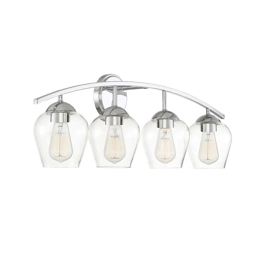 Meridian - M80033CH - Four Light Bathroom Vanity Light - Mbath - Chrome