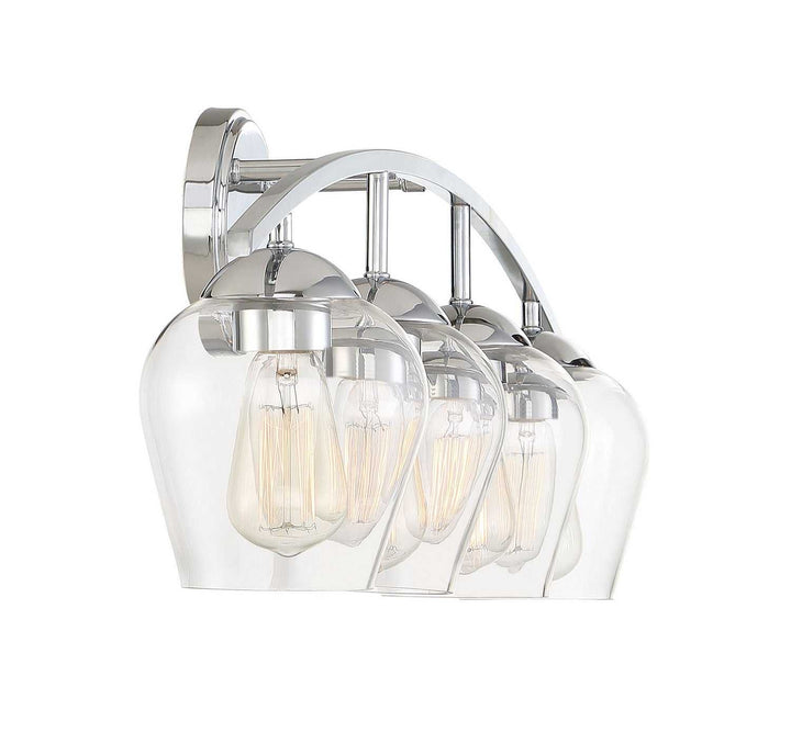 Meridian - M80033CH - Four Light Bathroom Vanity Light - Mbath - Chrome