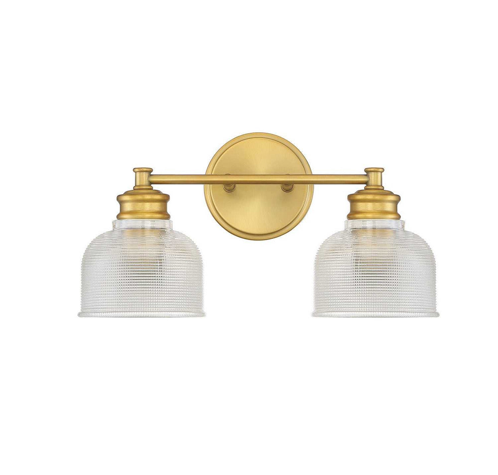Meridian - M80034NB - Two Light Bathroom Vanity Light - Mbath - Natural Brass