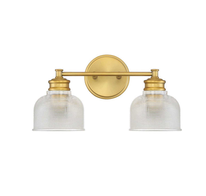 Meridian - M80034NB - Two Light Bathroom Vanity Light - Mbath - Natural Brass
