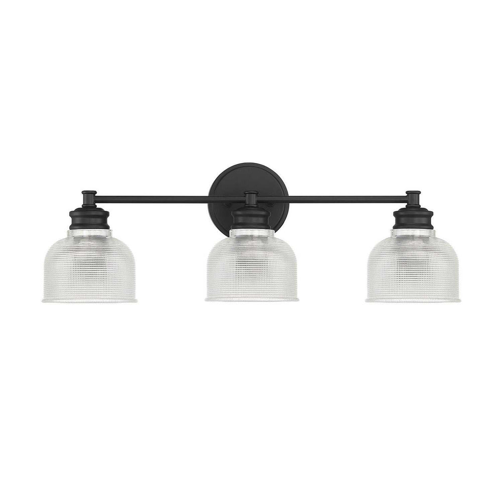 Meridian - M80035MBK - Three Light Bathroom Vanity Light - Mbath - Matte Black