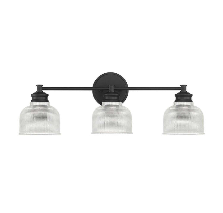 Meridian - M80035MBK - Three Light Bathroom Vanity Light - Mbath - Matte Black