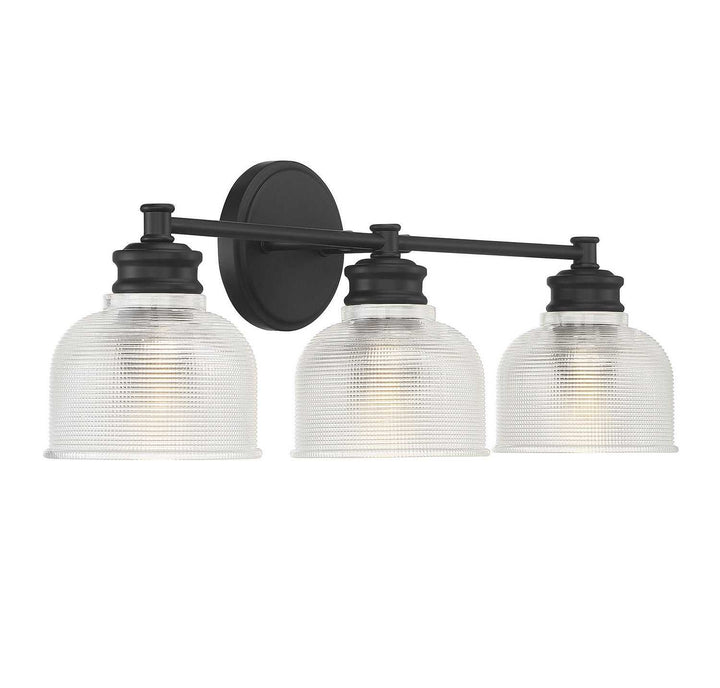 Meridian - M80035MBK - Three Light Bathroom Vanity Light - Mbath - Matte Black