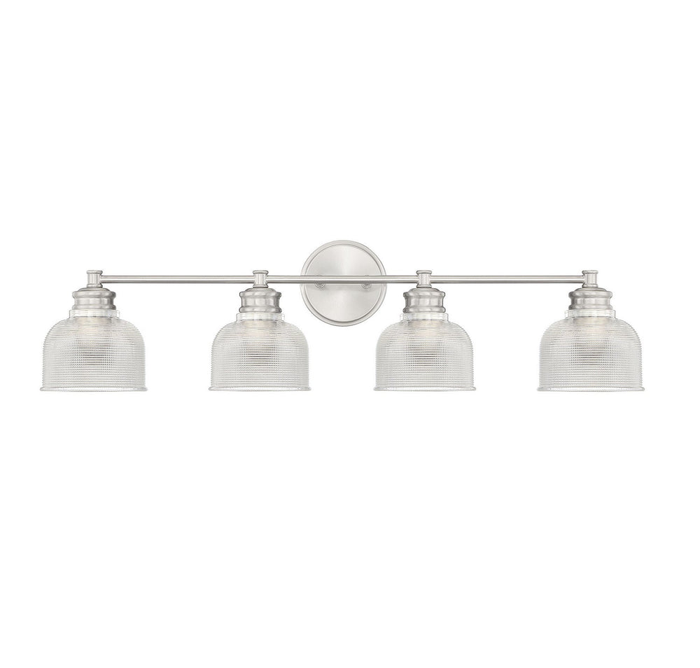 Meridian - M80036BN - Four Light Bathroom Vanity Light - Mbath - Brushed Nickel