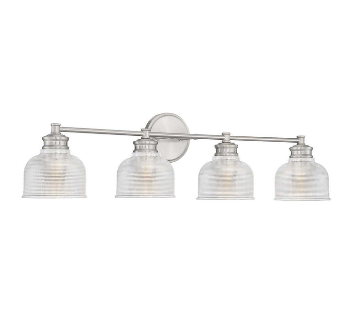 Meridian - M80036BN - Four Light Bathroom Vanity Light - Mbath - Brushed Nickel