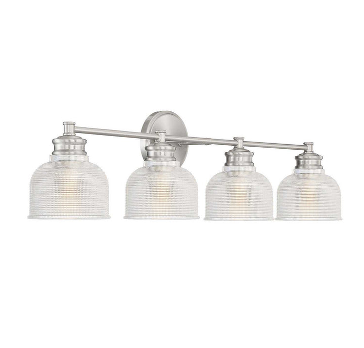 Meridian - M80036BN - Four Light Bathroom Vanity Light - Mbath - Brushed Nickel
