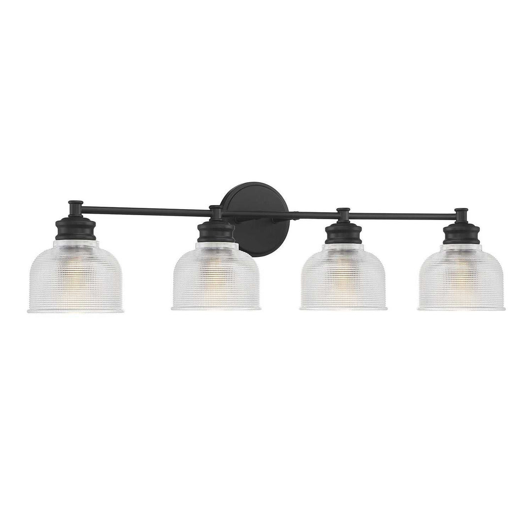 Meridian - M80036MBK - Four Light Bathroom Vanity Light - Mbath - Matte Black