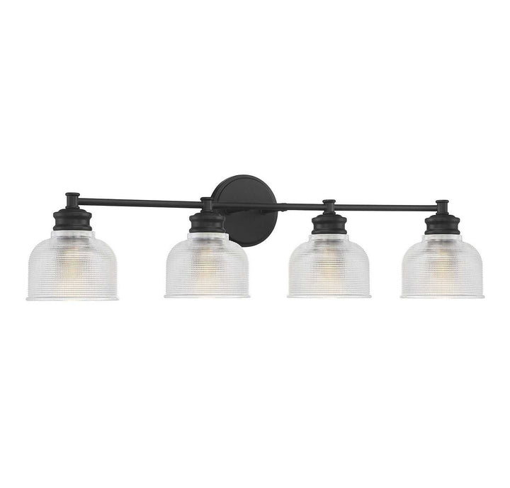 Meridian - M80036MBK - Four Light Bathroom Vanity Light - Mbath - Matte Black