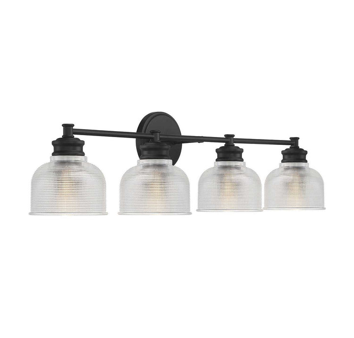 Meridian - M80036MBK - Four Light Bathroom Vanity Light - Mbath - Matte Black