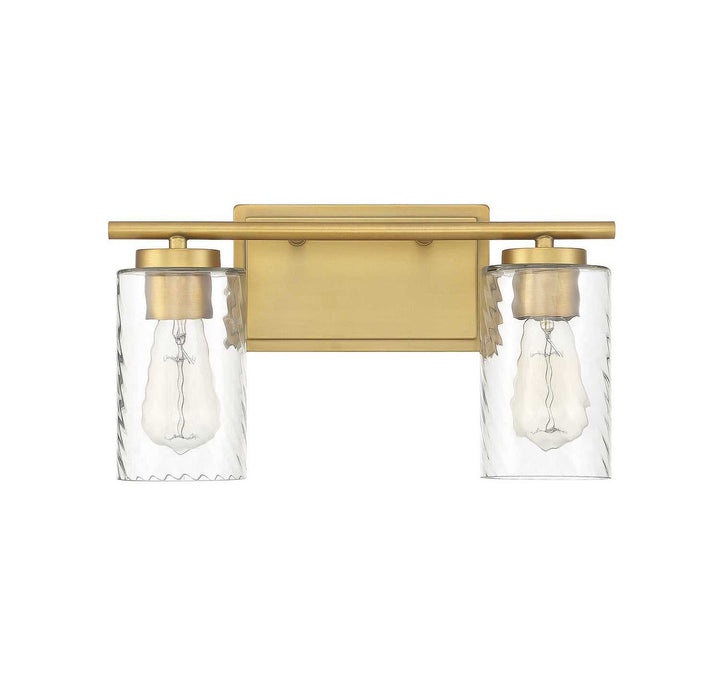 Meridian - M80037NB - Two Light Bathroom Vanity Light - Mbath - Natural Brass