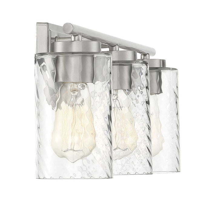 Meridian - M80038BN - Three Light Bathroom Vanity Light - Mbath - Brushed Nickel