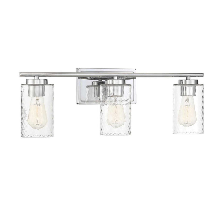 Meridian - M80038CH - Three Light Bathroom Vanity Light - Mbath - Chrome